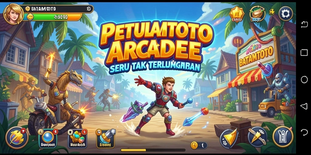 Gameplay BATAMTOTO yang seru dan menantang dalam aksi arcade.