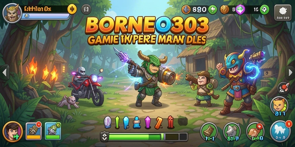 Tampilan menarik dari gameplay <strong>BORNEO303</strong> dengan elemen Idle yang memikat.