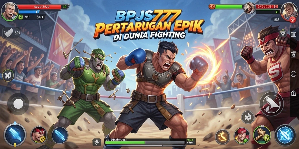Tampilan gameplay intens dan memukau dari BPJS777 saat pertarungan.