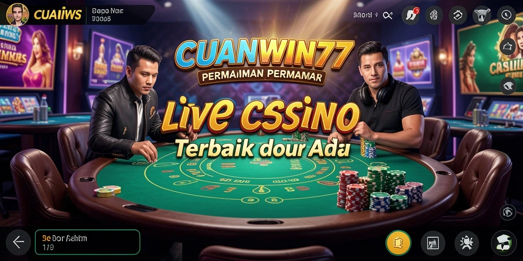 Screenshot menunjukkan gameplay seru di Live Casino CUANWIN77.