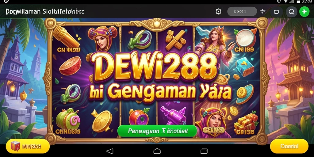 Screenshot gameplay DEWI288 dengan tampilan slot yang menarik.