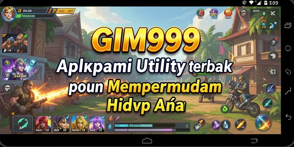 Tampilan layar utama GIM999 dengan fitur Utility yang intuitif.