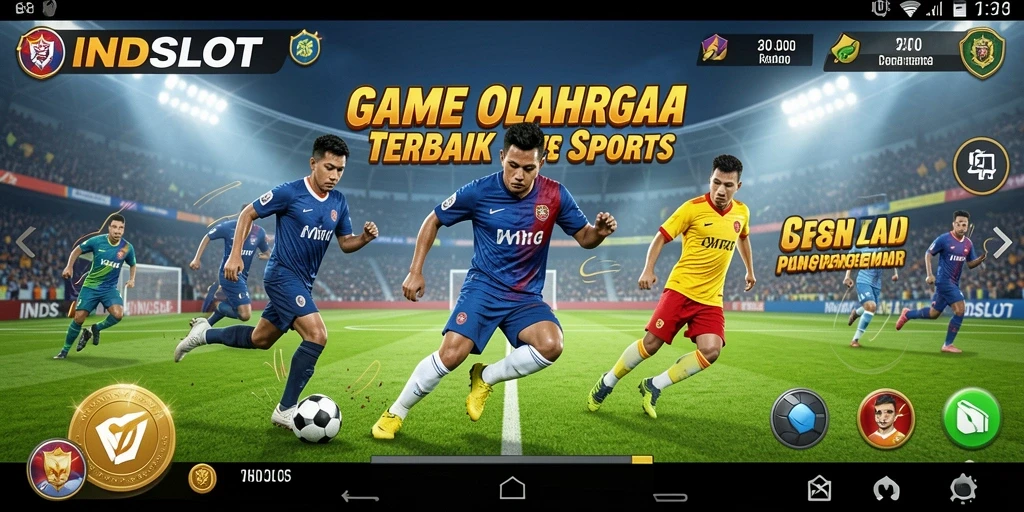Screenshot gameplay INDSLOT yang mendebarkan saat kompetisi olahraga.