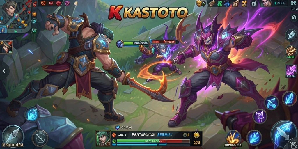 Pengalaman gameplay MOBA yang intens dan seru.