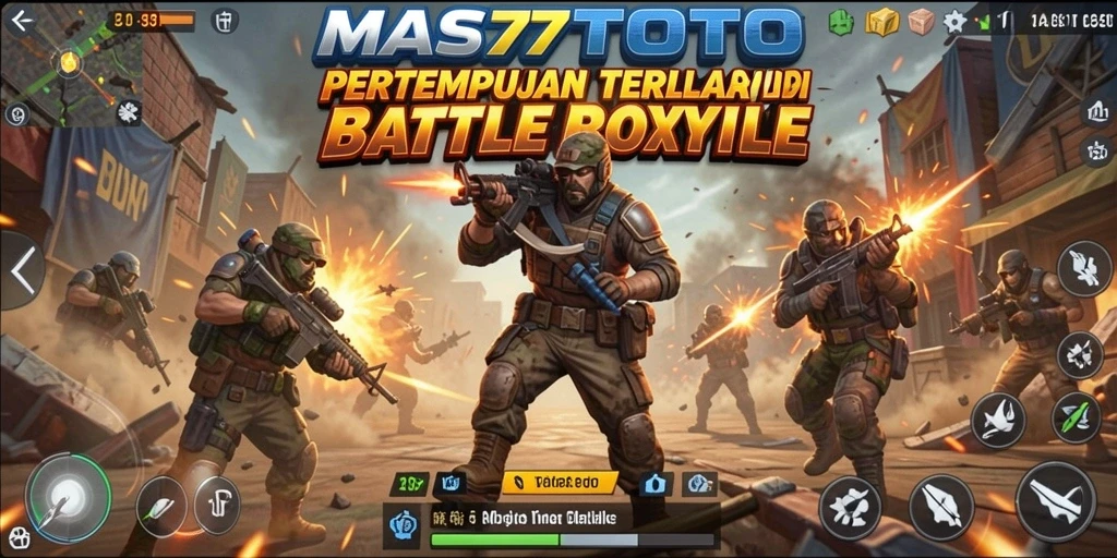 Gameplay intens di <strong>MAS77TOTO</strong> dengan aksi Battle Royale yang mendebarkan.