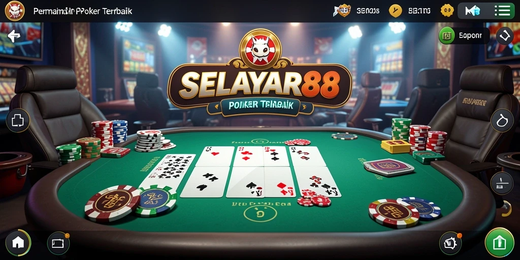 Tampilan menarik saat bermain Poker di SELAYAR88 dengan pemain lain.