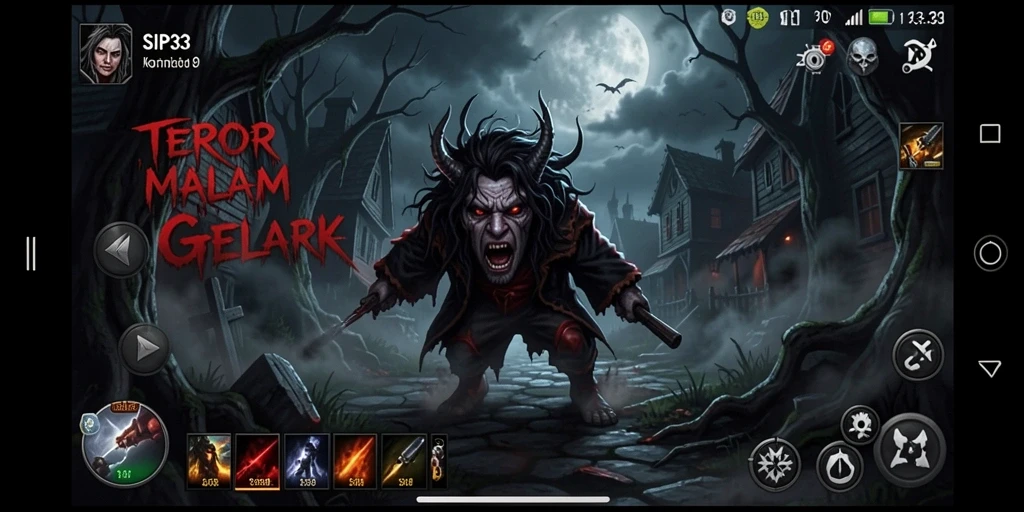 Tangkapan layar <strong>SIP33</strong> menampilkan suasana mencekam dengan monster yang menakutkan.